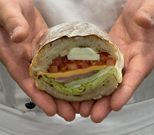 2학년 1학기 고급제빵실습 - 치아바타 샌드위치 이미지 1
